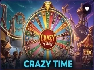 Crazy Time slot banner on 558h - EVO