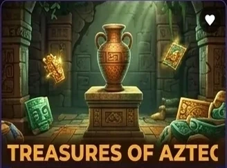 Treasures of Aztec slot banner on 558h - PG